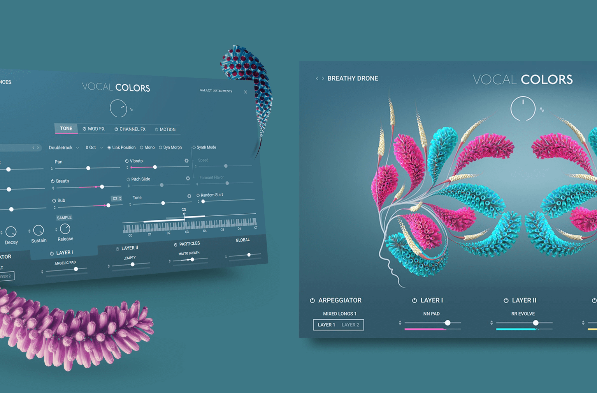 Vocal Colors — expressive vocal sampler UI for Native Instruments