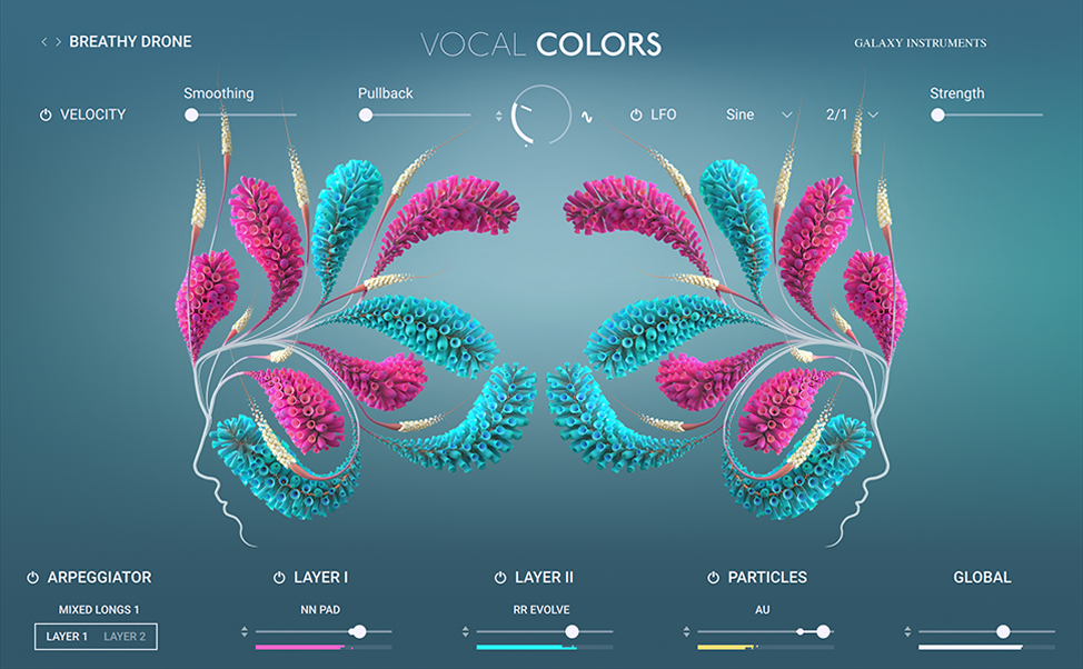 Vocal Colors UI — screen 1