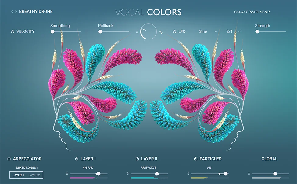 Vocal Colors UI — screen 1